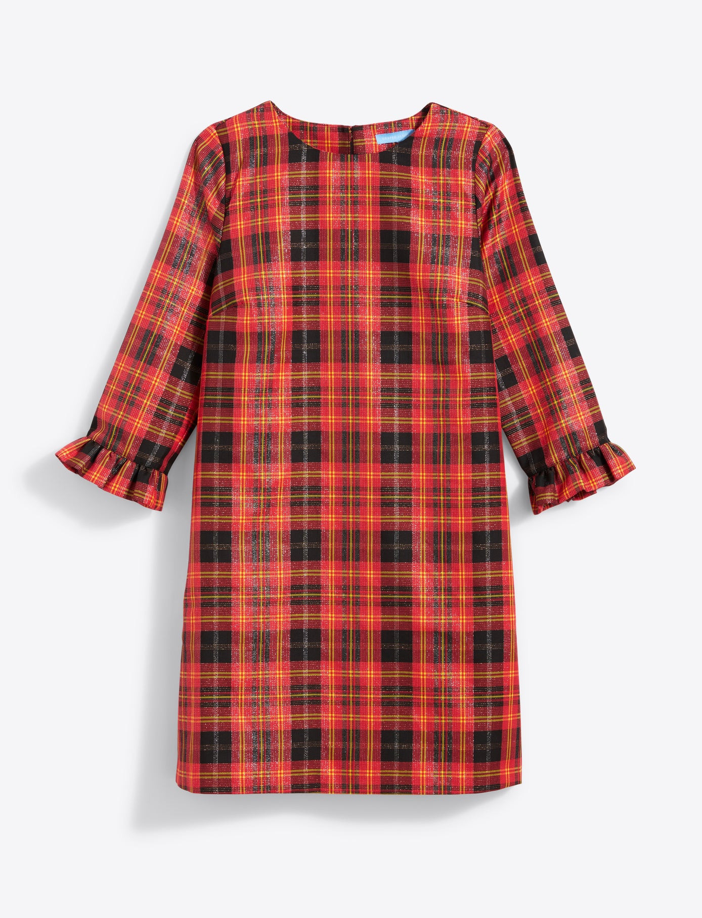 Jessie Shift Dress in Caroline Shimmer Plaid | Draper James (US)