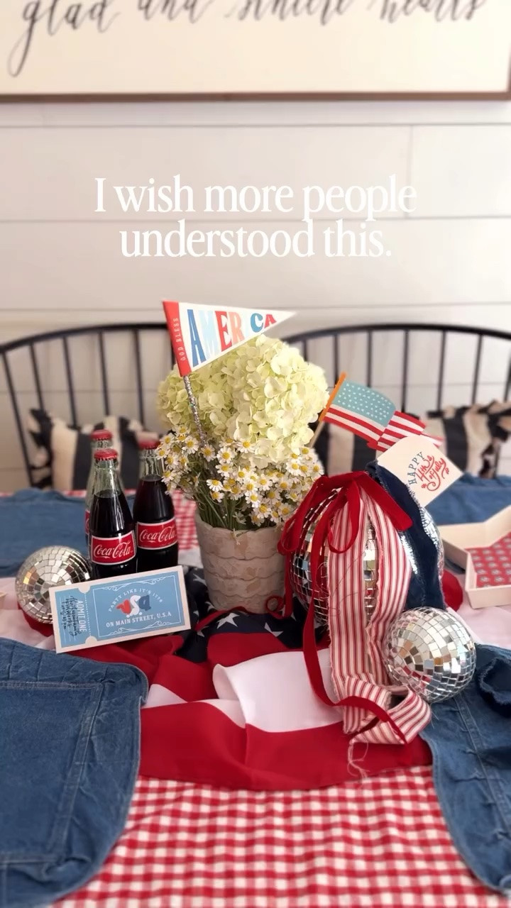 I wish more moms knew you could plan the party at 9am and host it by lunch.

A tablecloth, a couple of drinks, and 10 minutes with my printables. That’s genuinely it.

Red is a staple color for a reason. That tablecloth and those ruffle placemats aren’t a Fourth of July buy either. They are a grab-it-once, use-it-forever buy. Back to school, Christmas, birthdays, all of it.

My printables make it that easy every season… you just change the printable. Print the day of for all the extra magic. 

You’re already gonna eat, right? Might as well make it feel like something.

This isn’t a Fourth of July tip. This is just how I host, period.

#lastminutehosting #partyprintables #hostinghacks #momhack #easyentertaining

#LTKmomlife #LTKHome #LTKstorytime