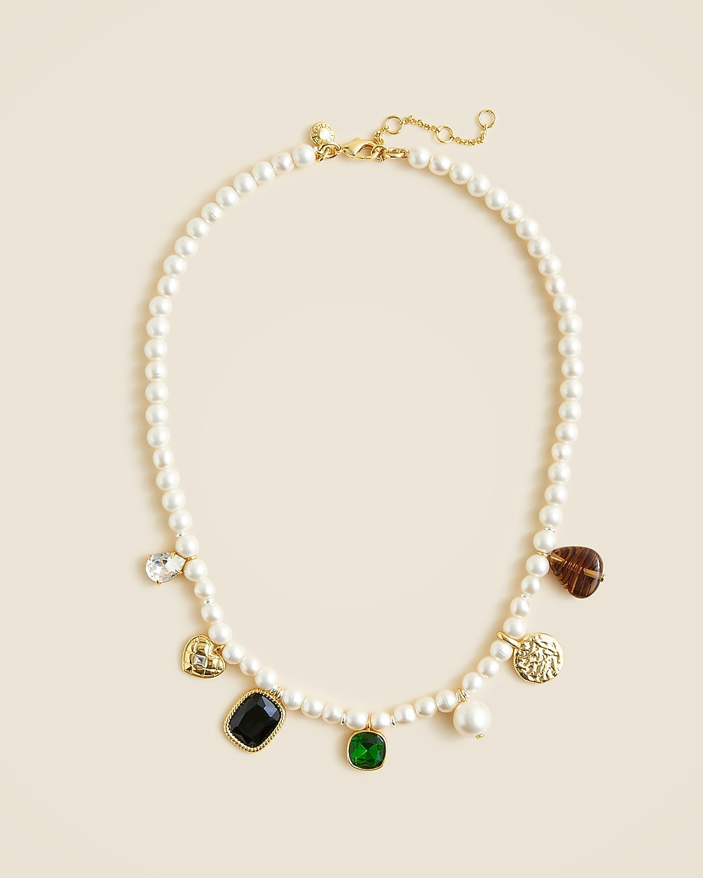 Pearl charm necklace | J. Crew US