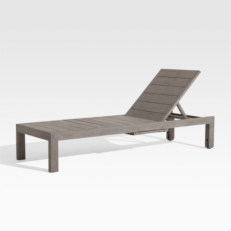 Regatta Grey Wash Chaise Lounge + Reviews | Crate and Barrel | Crate & Barrel