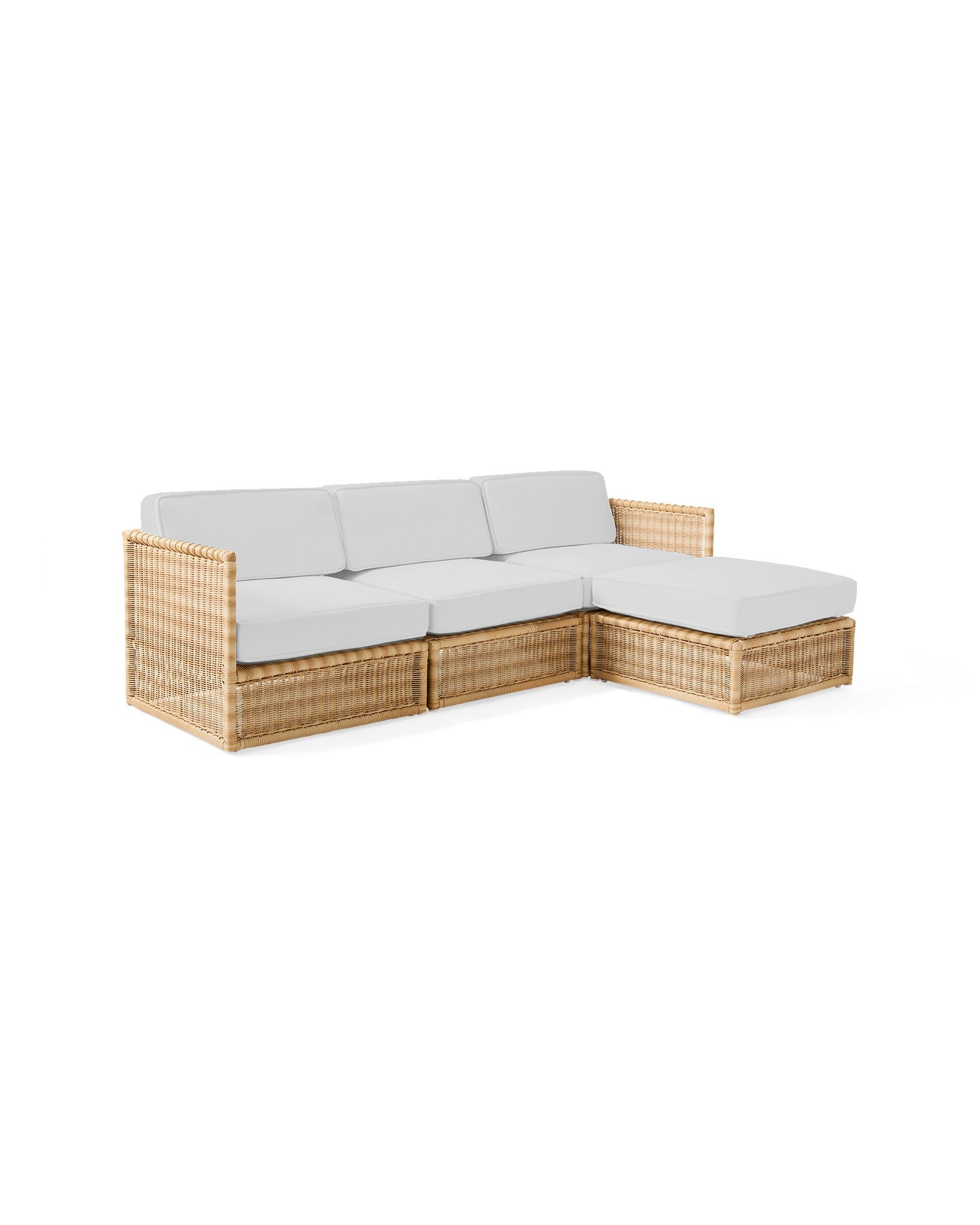 Pacifica Modular Armed Chaise Sectional - Light Dune | Serena and Lily