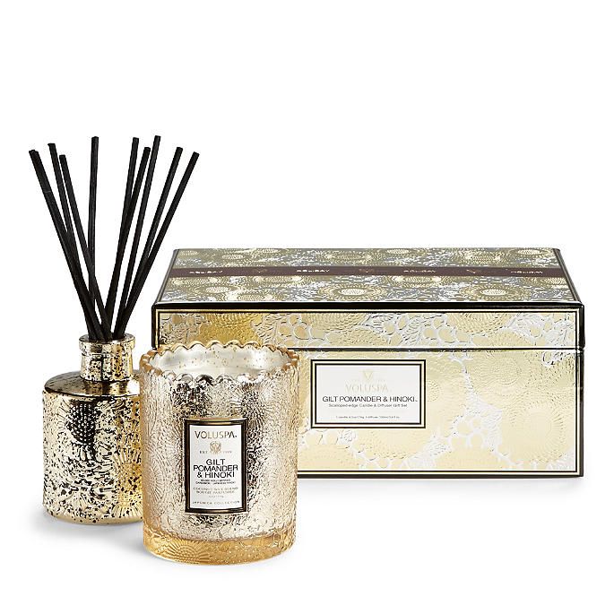 Voluspa Scalloped-edge Candle and Diffuser Set | Frontgate | Frontgate