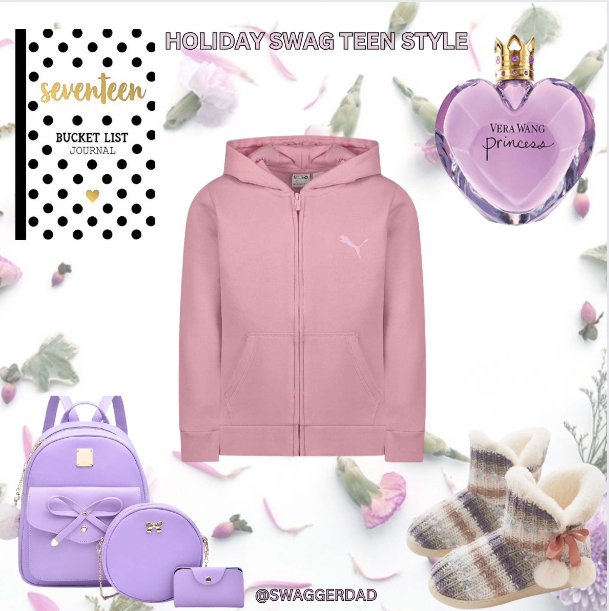 Holiday Swag Teen Girls Style, Journal, Puma hoodie, Princess Perfume, backpack set and boots slippers! 

#LTKHoliday #LTKGiftGuide #LTKSeasonal