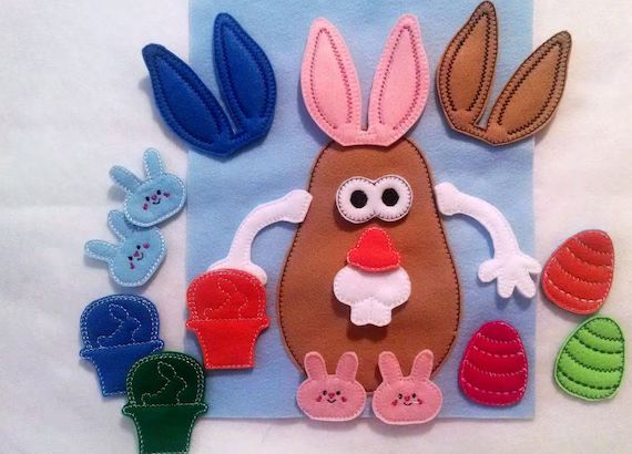 Easter Basket Filler  Mr Potato Easter Mat  Easter Bunny | Etsy | Etsy (US)