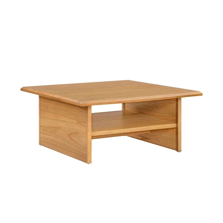 Better Homes & Gardens Pembrook Coffee Table with Solid Wood Frame, Natural Oak finish, by Dave &... | Walmart (US)