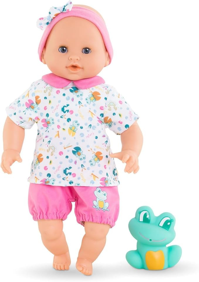 Corolle Bébé Bath Oceane 12” Girl Baby Doll with Rubber Frog Toy, Safe for Water Play in The ... | Amazon (US)
