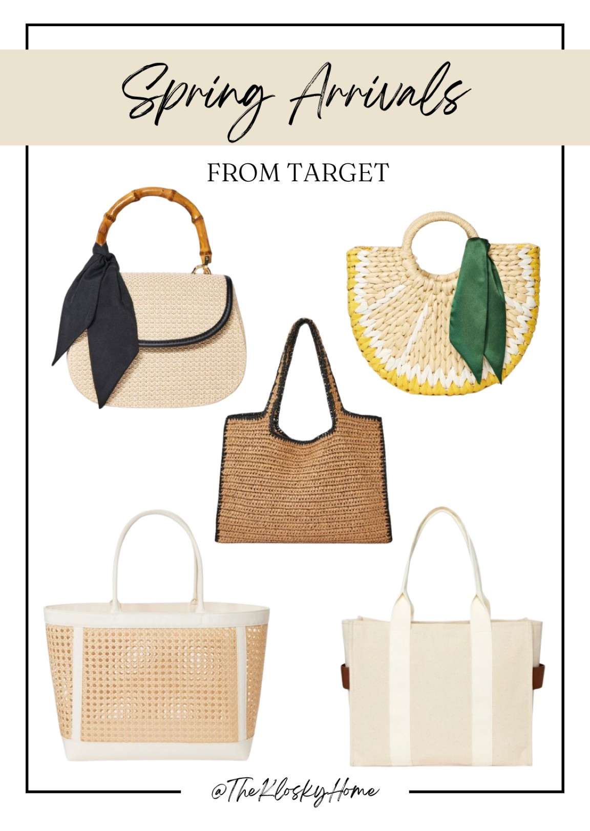 Check out Target’s new spring arrivals! These bags are so cute! 

Summer, vacation, neutral, spring, purse, accessories 

#LTKStyleTip #LTKItBag #LTKSeasonal
