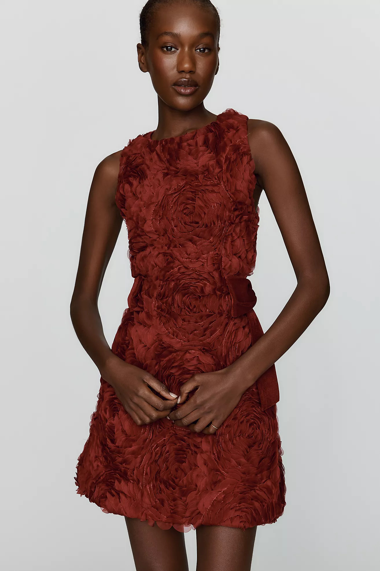 Maude Club Danielle Textured Mini Dress | Anthropologie (US)