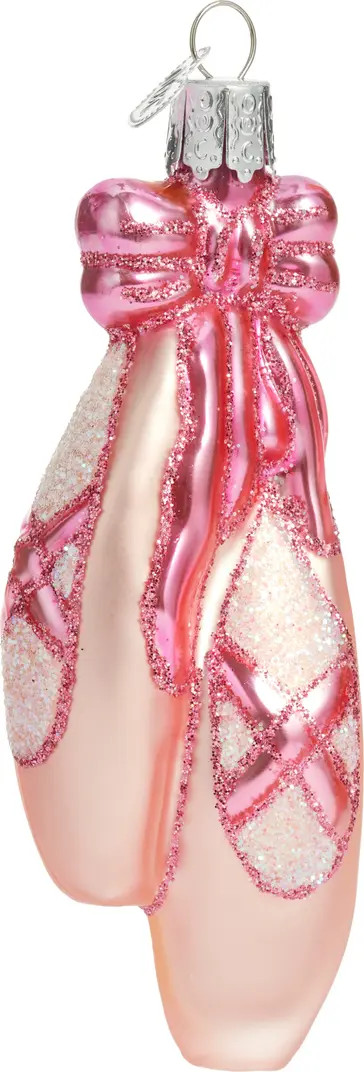 Ballet Toe Shoes Glass Ornament | Nordstrom