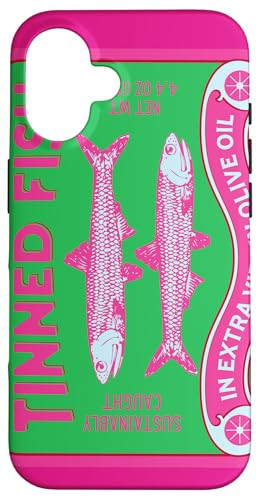 Tinned Fish, Tinned Sardines, Fish Lover Design Case Case for iPhone 16 | Amazon (US)