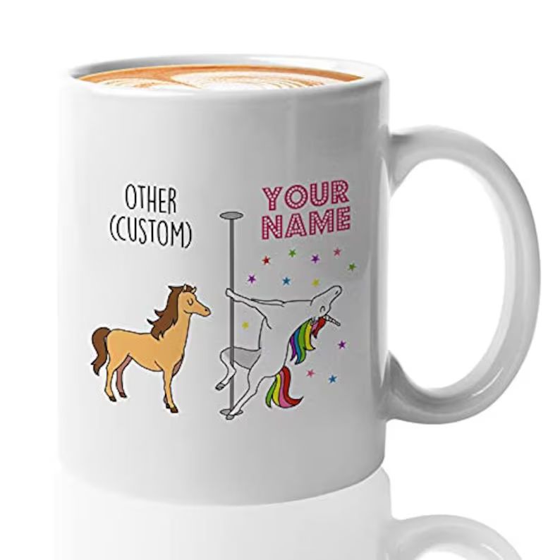 Personalized Birthday Unicorn Coffee Mug White 15oz - Others vs You - Customize Name Occupation U... | Etsy (US)