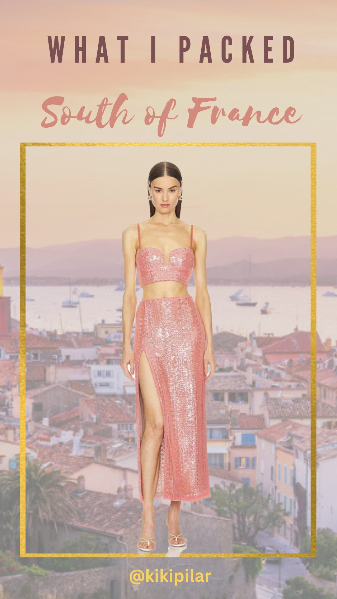 What I packed for st tropez
What I wore on st tropez
Saint tropez
South of France
Southern France
Date night 
Sequin set
Coral sequins
Sequin maxi skirt
Sequin crop top
Mermaid vibes 

#LTKStyleTip #LTKTravel #LTKParties