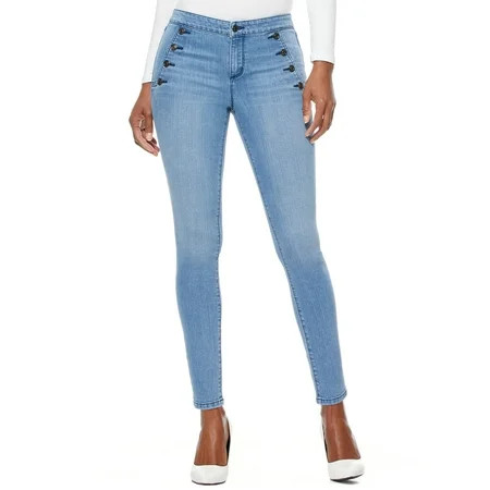 Scoop Skinny Sailor Jeans Women's | Walmart (US)