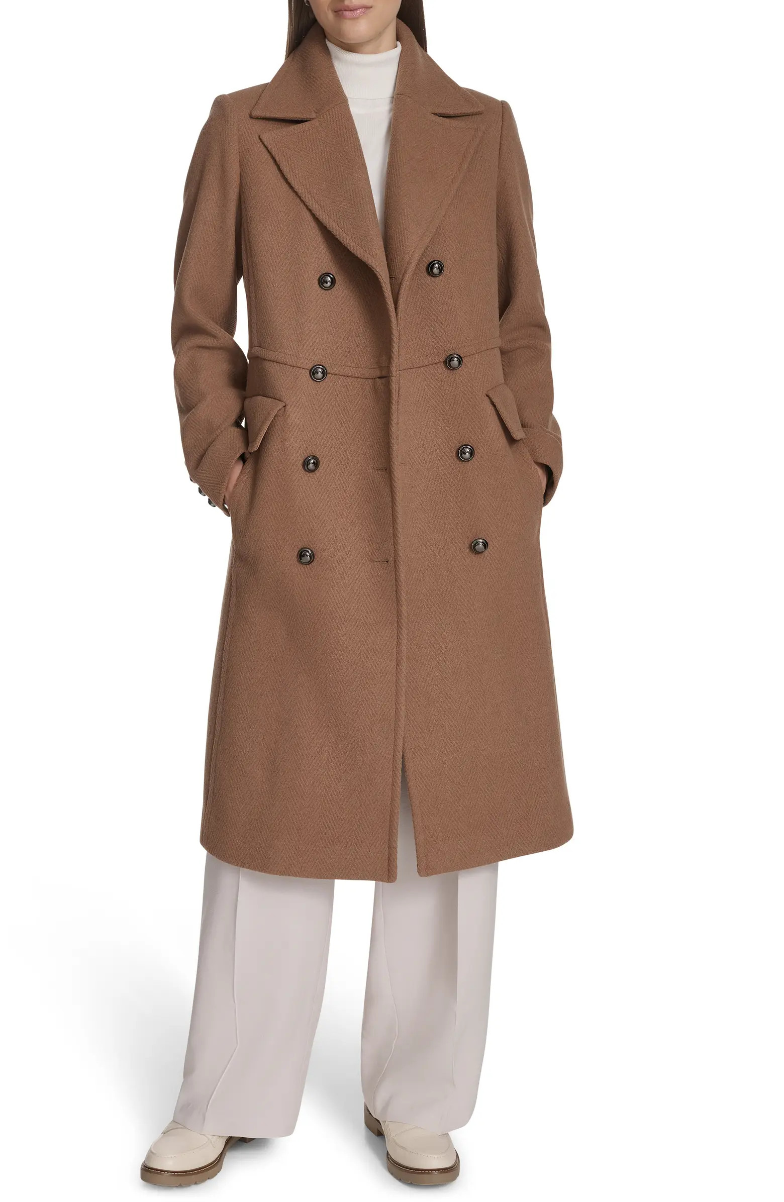 Wool Blend Double Breasted Coat | Nordstrom