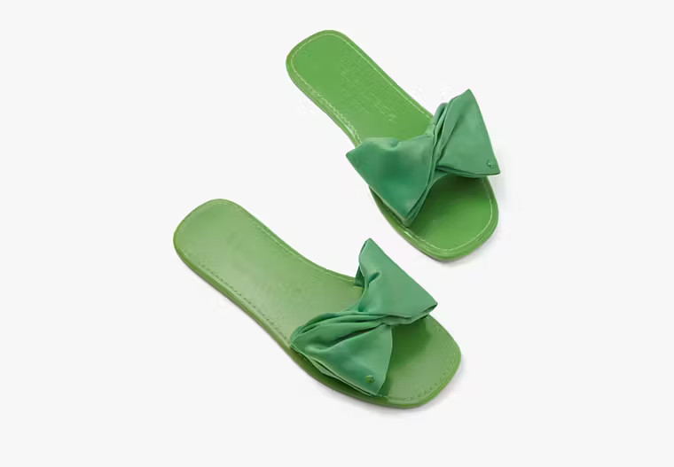 Bikini Bow Slide Sandals | Kate Spade (US)