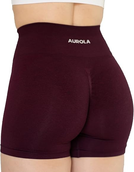 AUROLA Intensify Workout Shorts for Women Seamless Scrunch Short Gym Yoga Running Sport Active Ex... | Amazon (US)