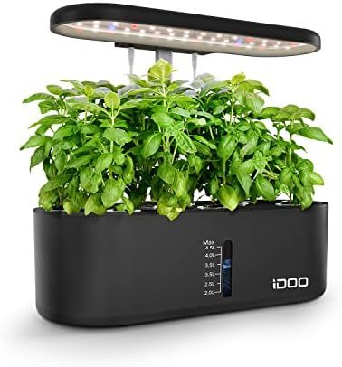 iDOO Hydroponics Growing System, 10 pods Smart Garden with Auto Timer, LED Grow Light, Indoor Herb G | Amazon (US)