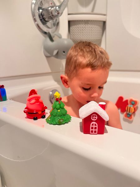 Not the same as pictured here but these are the best bath toys. They light up when they touch the water. Great for toddlers. 
Keep them out of the water after so the battery doesn’t die fast

#LTKHoliday 

#LTKhome #LTKkids #LTKbaby