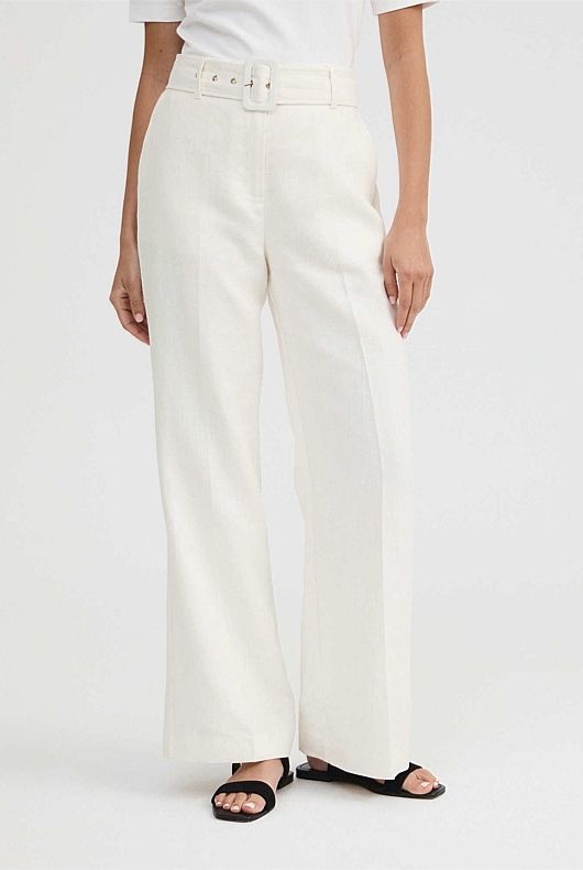 Linen Belted Trouser | Witchery
