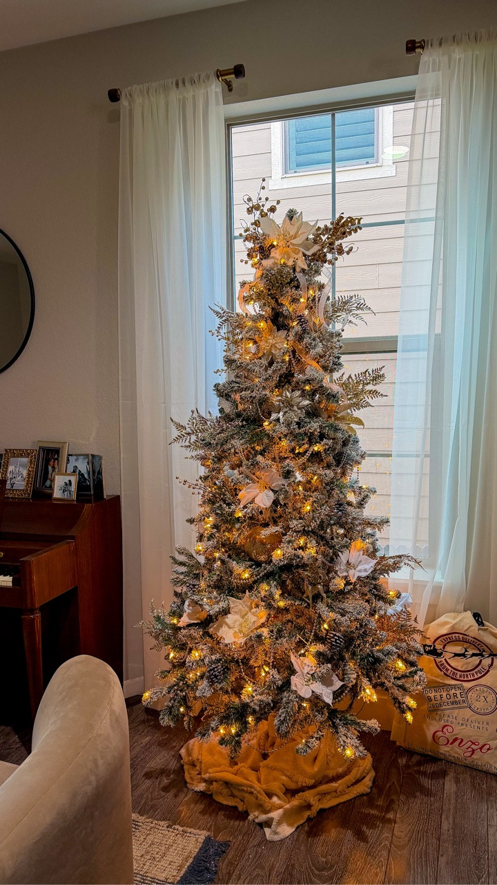 Don’t tell Enzo, but my “adult” trees are my favorite! I swear by these 6.5 foot pre-lit flocked trees from Walmart. The first one was my Christmas gift when I came home from the hospital after undergoing immunosuppressive therapy, then we moved and I couldn’t resist adding another to complete the room. Seriously though—they are my favorite trees and I will cherish them both forever! 

#LTKFindsUnder100 #LTKHoliday #LTKHome