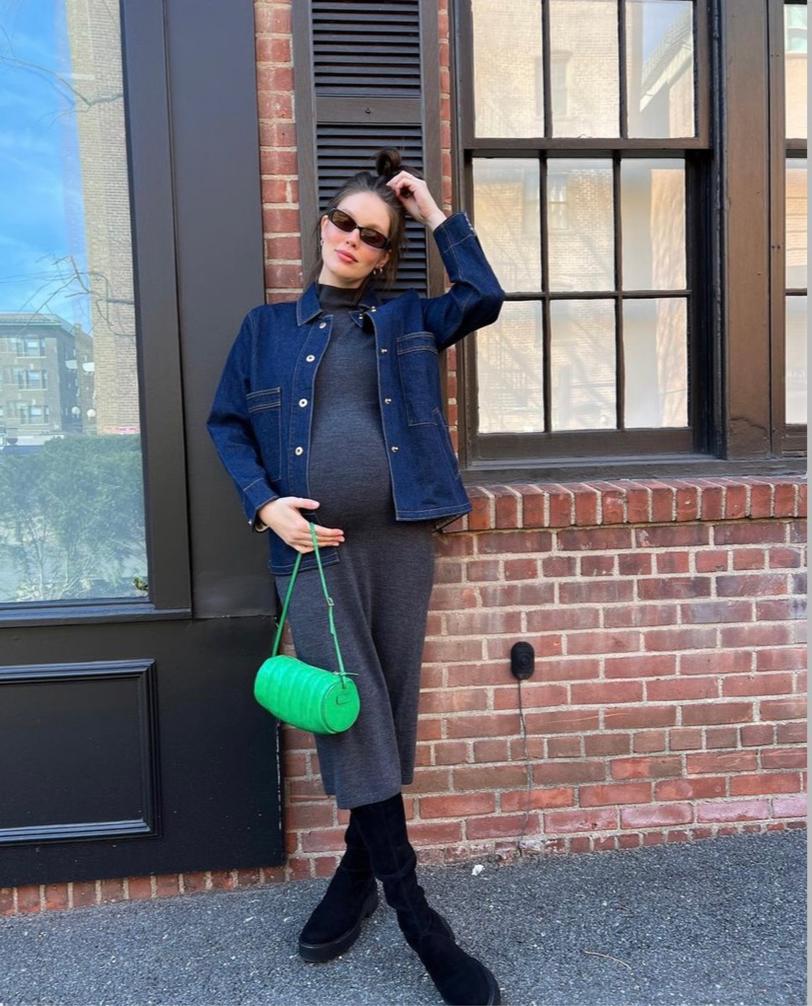 The cutest denim jacket paired with my favorite boots for winter 👢

#LTKbump #LTKbaby #LTKshoecrush