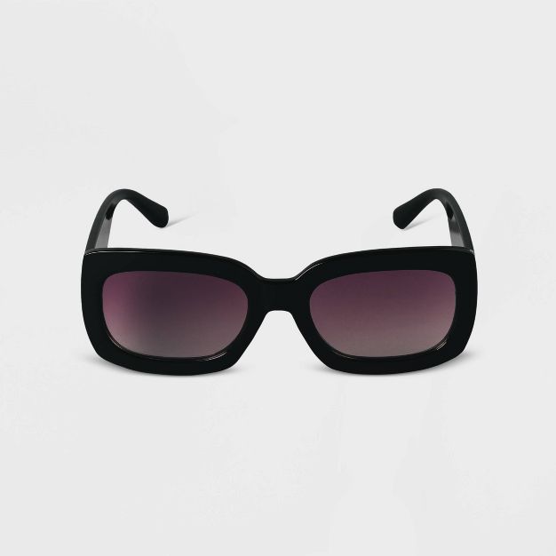 Women's Plastic Rectangle Sunglasses -  A New Day™ | Target