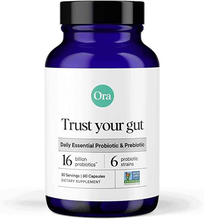 Ora Organic Probiotics with Prebiotics - Vegan Prebiotic and Probiotic for Digestive Health | Dai... | Amazon (US)