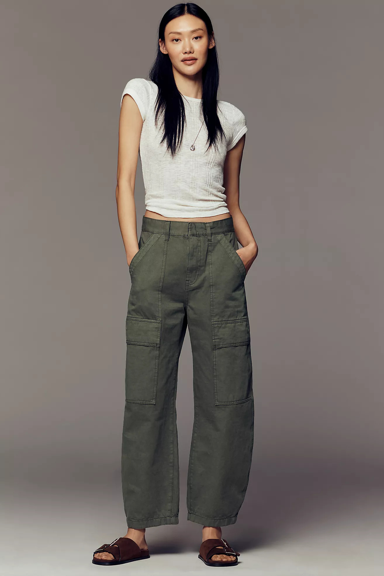 Sanctuary Cotton Boyfriend Utility Pants | Anthropologie (US)