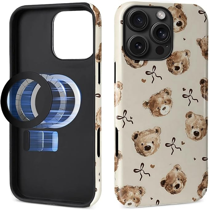 Case for iPhone 16 Pro Max [Compatible with MagSafe], Glossy Soft Silicone + Hard PC Anti-Scratch... | Amazon (US)