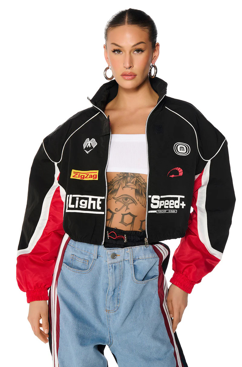 HAMILTON NYLON RACING BOMBER JACKET | AKIRA