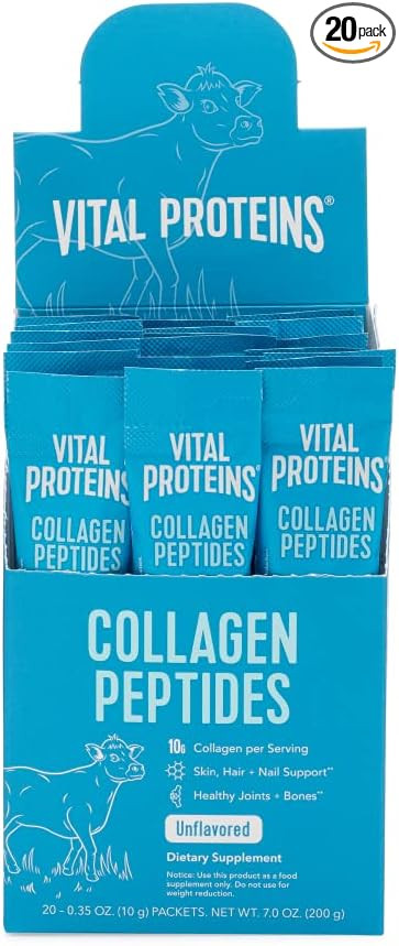 Vital Proteins Collagen Peptides Powder Supplement (Type I, III) Travel Packs, Hydrolyzed Collage... | Amazon (US)