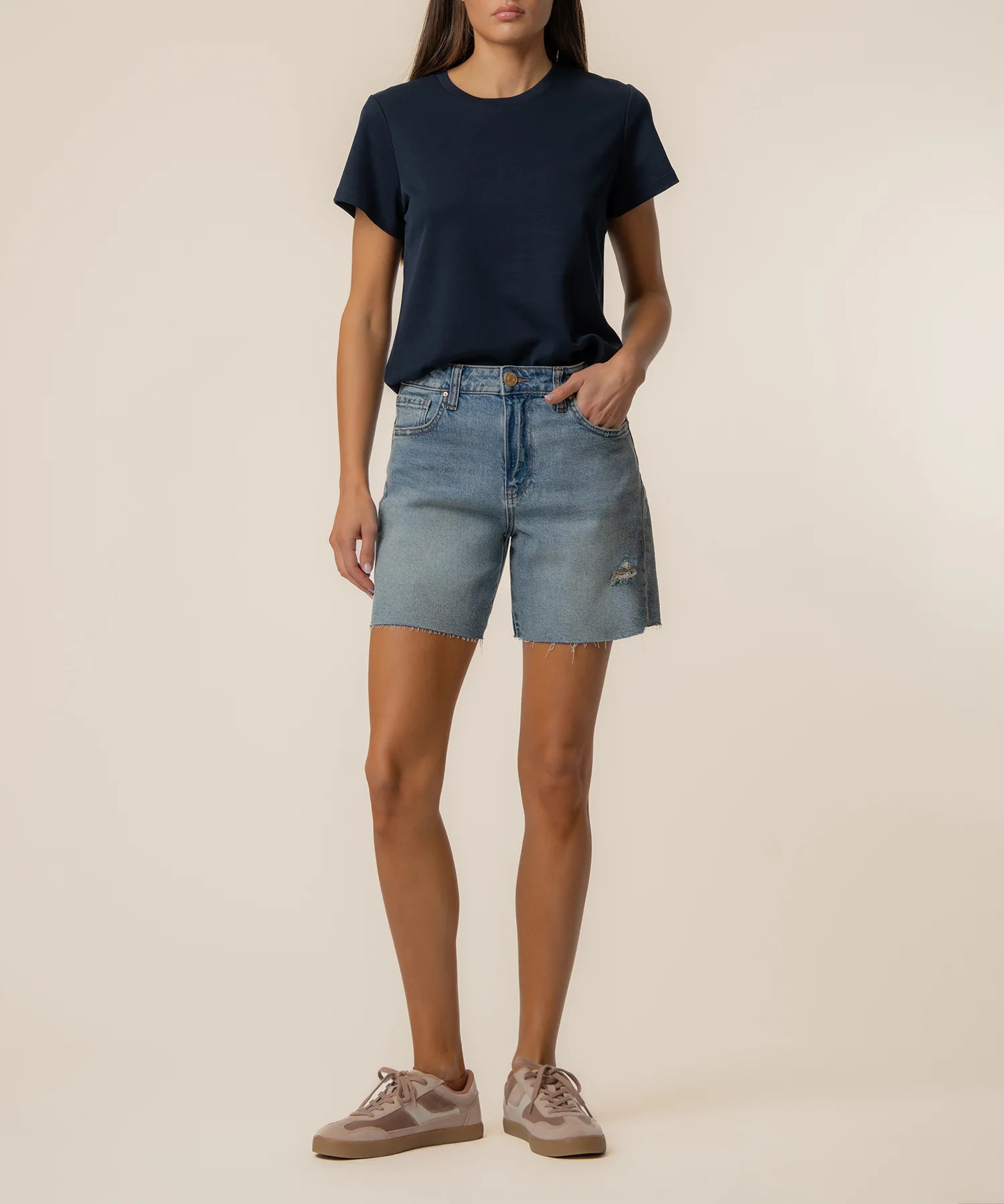 Hailey High Rise Short in Bliss Base - Kut from the Kloth | Kut From Kloth