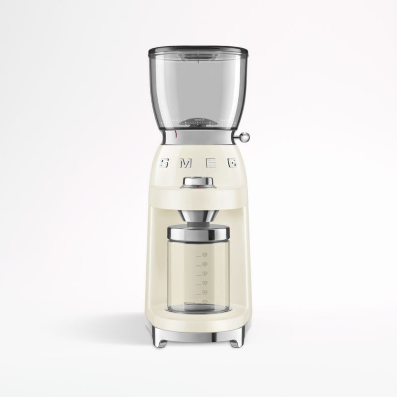 Smeg Cream Coffee Grinder + Reviews | Crate and Barrel | Crate & Barrel