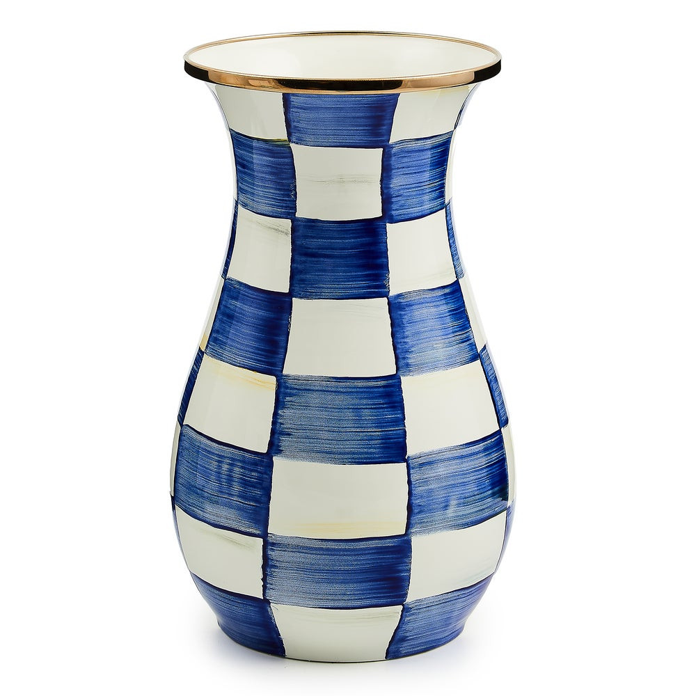 Royal Check Tall Vase | MacKenzie-Childs