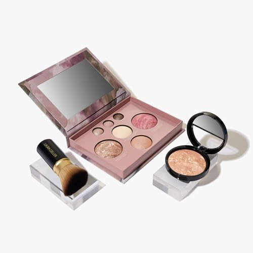 LAURA GELLER NEW YORK Baked Starter Kit: Baked Balance-n-Brighten Powder Foundation, Light and Best of the Best Palette and Retractable Kabuki Brush | Amazon (US)