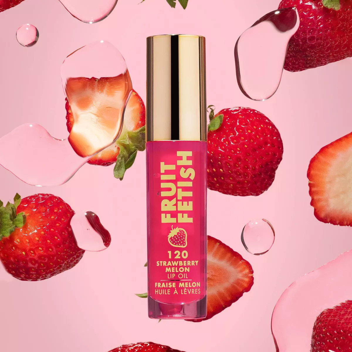 Milani Fruit Fetish Lip Oil - 120 Strawberry Melon - 0.135 fl oz | Target