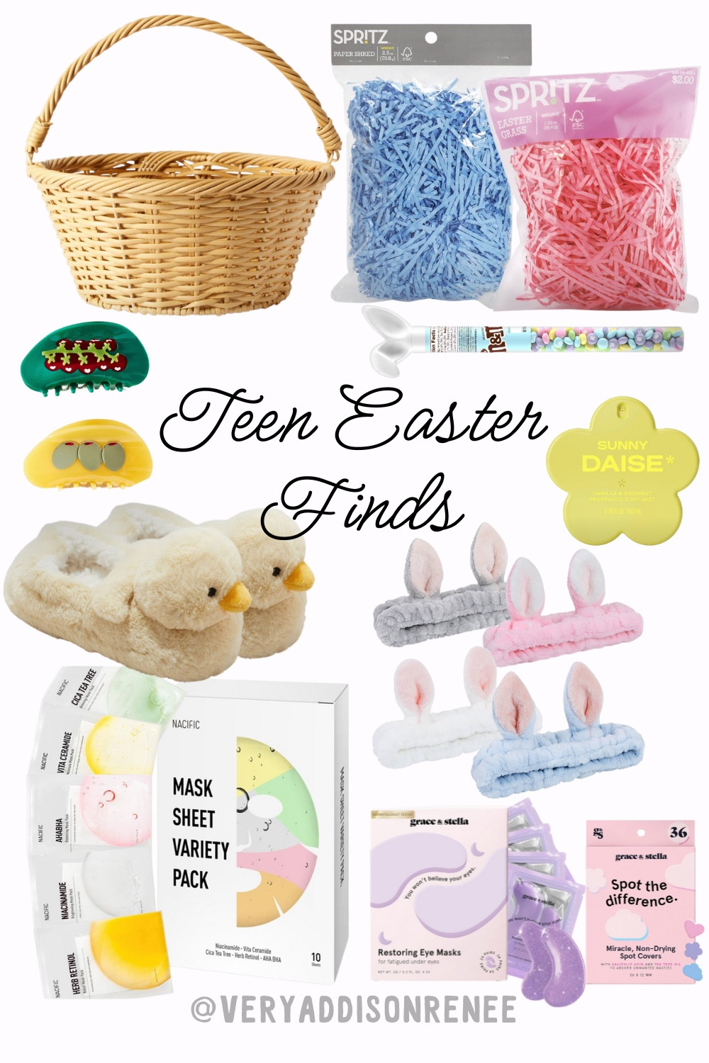 Finding a bunch of Easter basket ideas for teen girls! Make sure to follow for mroe 💐🐇





Easter, Easter basket, gift guide, teen girls, teen girl gift, Easter gifts, Easter gift, Easter gifts for teens, teen girl gift guide, target gifts, Easter crafts, holiday gifts, Easter basket ideas, gift basket, target finds, target Easter finds, teen girl gift, tween gift, teen girl gift guide, tween gifts, tween gift guides, target slippers, hair clips, diy basket #LTKGiftGuide 

#LTKFindsUnder50 #LTKFindsUnder100 #LTKU