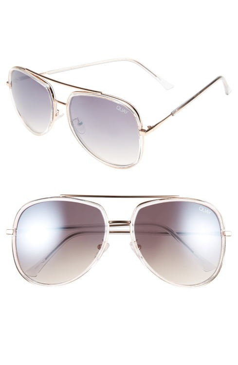 Quay Australia 'Needing Fame' 65mm Aviator Sunglasses | Nordstrom