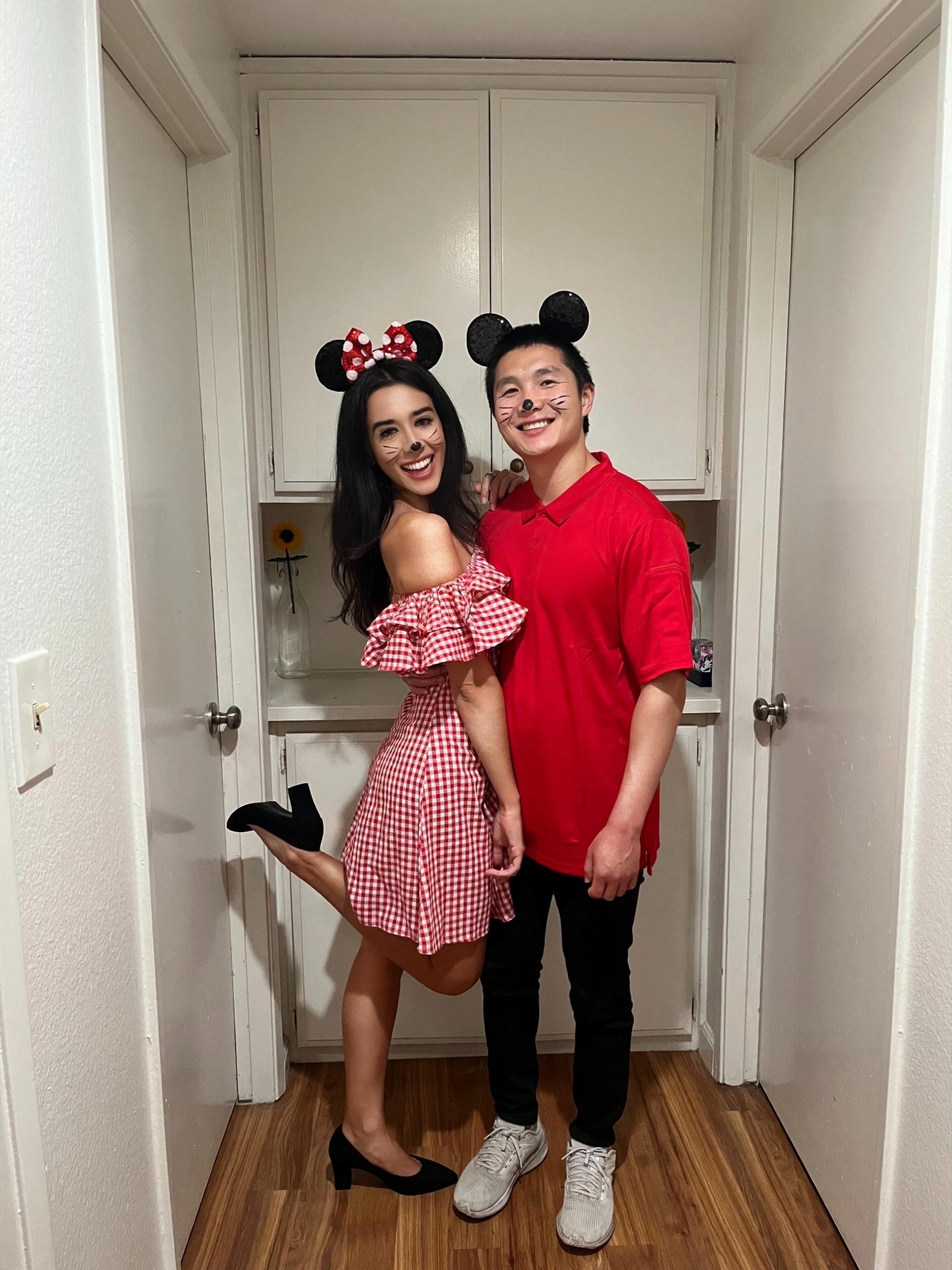 Happy Halloween! Mickie and Minnie costume ideas. 
Dress: small
Shirt: large 
Jeans: 30 
Shoes: 7.5 


#LTKPetite #LTKParties #LTKSeasonal