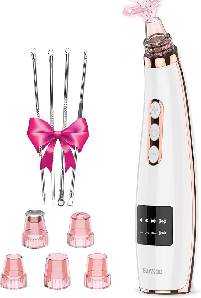 Blackhead Pore Vacuum Cleaner Remover, 2021 Upgraded Facial Pore Cleaner Electric USB Rechargeabl... | Amazon (US)