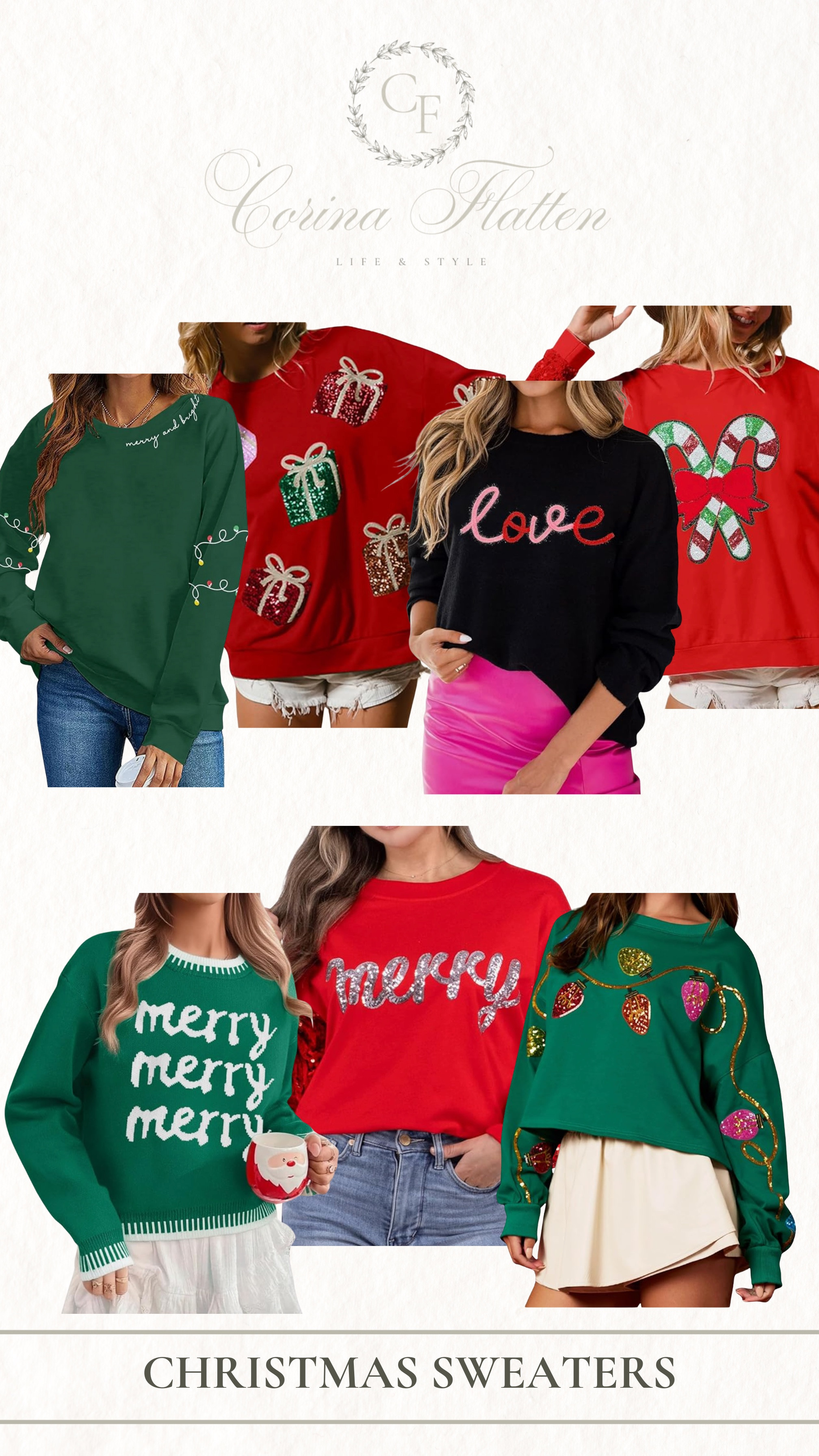 Fun holiday sweaters from Amazon

Festive, holiday look, candy cane, Santa, merry, presents, sequin

#LTKSaleAlert #LTKHoliday #LTKOver40