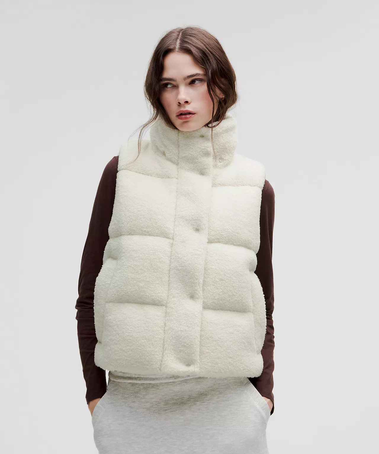 Wunder Puff Cropped Vest *Textured Fleece | Women's Coats & Jackets | lululemon | Lululemon (US)