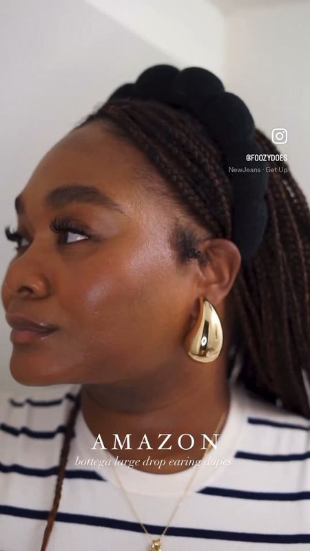 These $25  Amazon dupes for the $1325 Bottega Veneta large teardrop earrings are a steal. These will elevate any outfit  

#LTKstyletip #LTKFind #LTKunder50