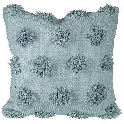 Stone Blue Textured Dot Pillow | Kirkland's Home