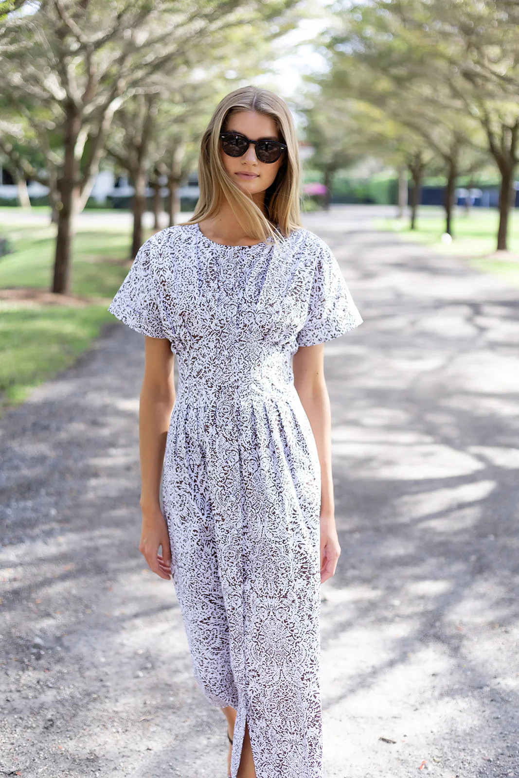 Lila Dress Poplin - Coco Cassis | Julia Amory