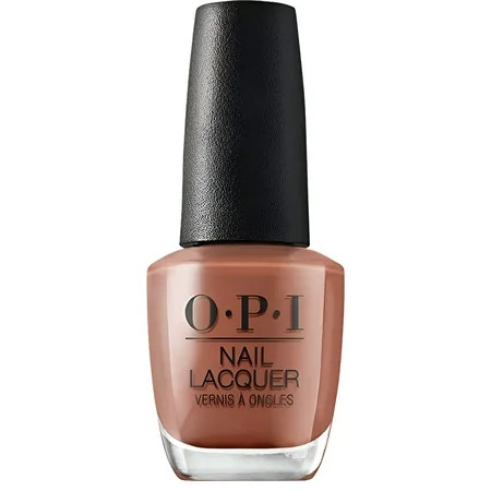 OPI Nail Lacquer Chocolate Moose | Opaque Dark Brown Crème Chip Resistant Nail Polish | Vegan Fast Drying Streak Free E22 | Walmart (US)