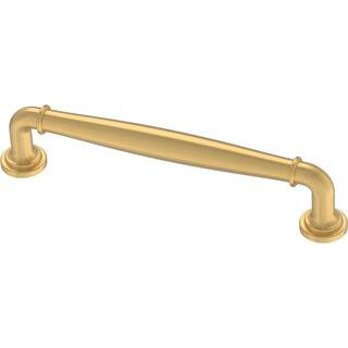 Classic Elegance 5-1/16 in. (128 mm) Classic Modern Gold Cabinet Drawer Bar Pull | The Home Depot