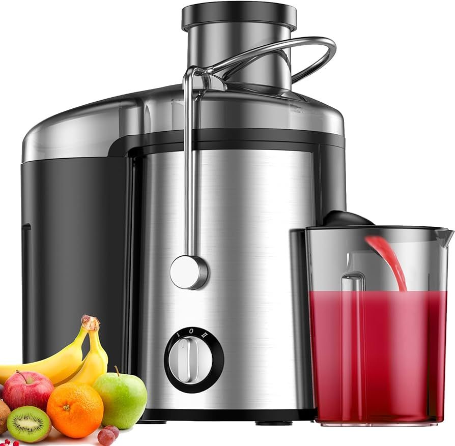 Juicer, 600W Juicer Machine with 3.5 Inch Wide Chute for Whole Fruits, High Yield Juice Extractor... | Amazon (US)