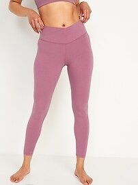 Extra High-Waisted PowerChill Crossover 7/8-Length Leggings for Women | Old Navy (US)