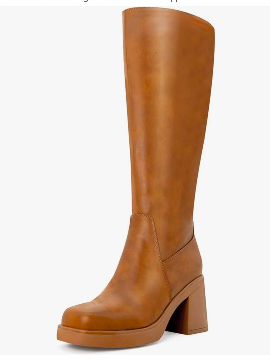 Below knee platform heel boots 

#LTKSaleAlert #LTKShoeCrush #LTKSeasonal